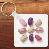 Porte-clés TIC TAC TOE JELLY BEANS Aluminum Square Keychain (Recto)
