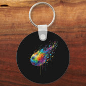 Porte-clés Tie-dye Paint Splats Soccer Footbyll Player Fans E (Recto)