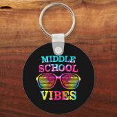 Porte-clés Tie Dye Vibes de l'école secondaire Étudiant Retou (Recto)
