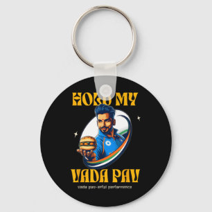 Porte-clés Tiens mon Vada Pav Nourriture indienne desi Humour