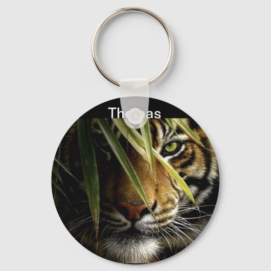 Porte-clés Tiger Face Porte - clés de la faune (Recto)