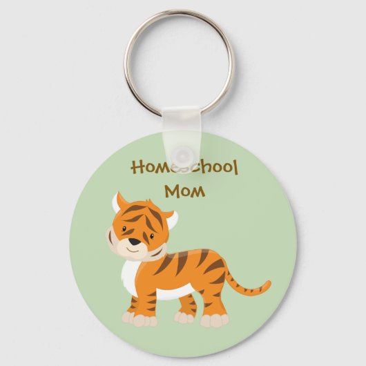 Porte-clés Tiger Homeschool Maman (Recto)
