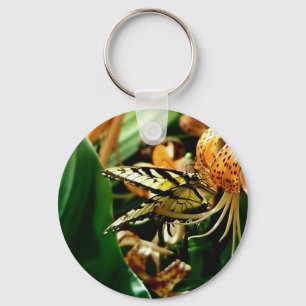Porte-clés Tiger Lily and Butterfly