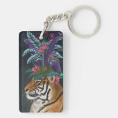 Porte-clés Tigre avec tête tropicale (Dos)