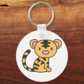 Porte-clés Tigre Bébé Cute Sur Mesure Assis (Recto)