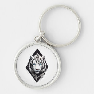 Porte-clés Tigre Blanc