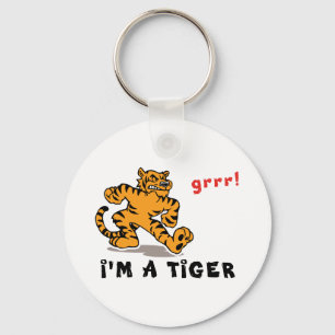 Porte-clés Tigre chinois drôle de zodiaque