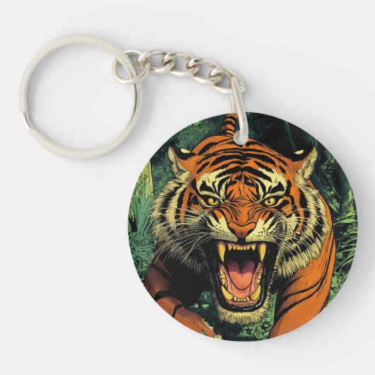 Porte-clés Tigre dans la jungle (Devant)