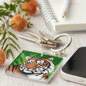 Porte-clés Tigre dans la jungle (Devant Droit)