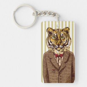 Porte-clés Tigre dans l'usage de soirée