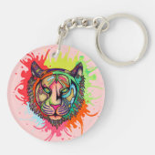 Porte-clés Tigre d'arc-en-ciel (Dos)