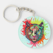 Porte-clés Tigre d'arc-en-ciel (Devant)