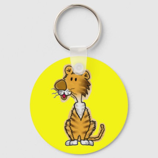 Porte-clés Tigre de bande dessinée (Recto)