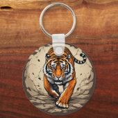 Porte-clés Tigre de charge puissant (Verso)