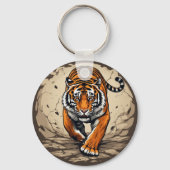 Porte-clés Tigre de charge puissant (Verso)