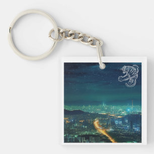 Porte-clés Tigre de paysage SEOUL