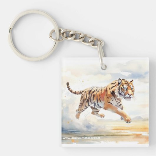 Porte-clés Tigre en action (Devant)