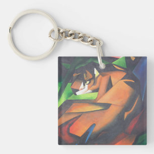 Porte-clés Tigre En Style Art Géométrique Franz Marc