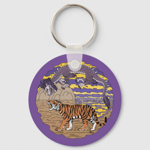 Porte-clés Tigre et dragon