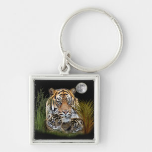 Porte-clés Tigre et petits