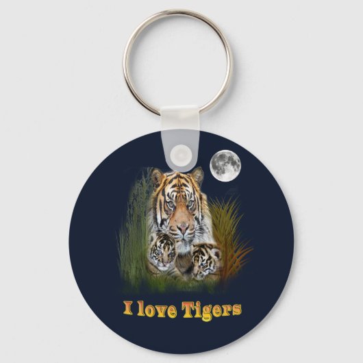 Porte-clés Tigre et petits (Recto)