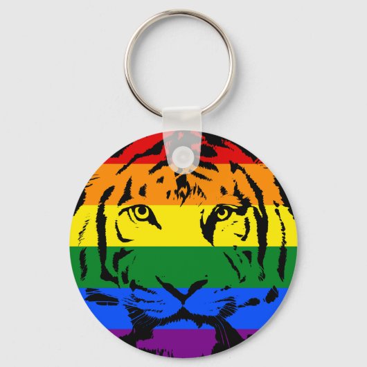 Porte-clés Tigre LGBT (Recto)