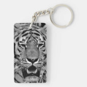 Porte-clés Tigre noir et blanc (Dos)