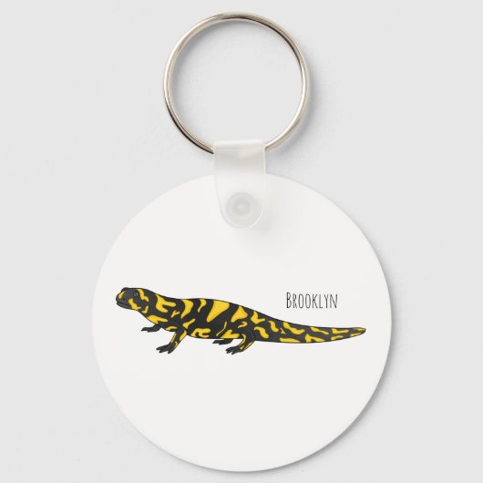 Porte-clés Tigre salamandre (Recto)