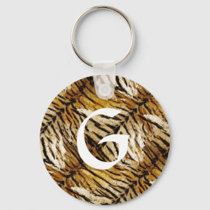 Porte-clés Tigre skin, stylish, tigre, striped, animal print
