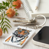 Porte-clés Tigre-stylo-encre (Devant droit)