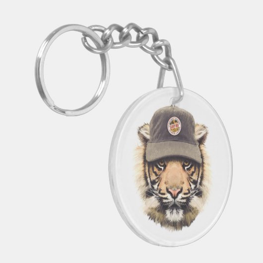Porte-clés Tigre surfant (Devant gauche)