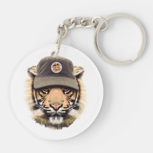 Porte-clés Tigre surfant (Dos)