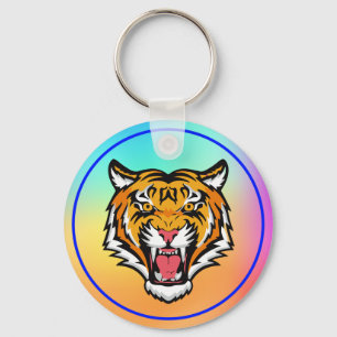 Porte-clés Tigre torche tête-25818