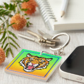 Porte-clés Tigre torche tête-25818 (Devant Droit)