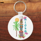 Porte-clés Tiki Aloha (Recto)