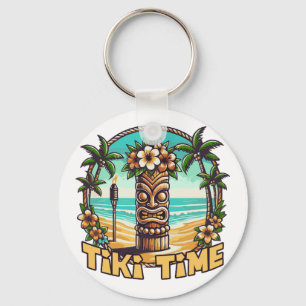 Porte-clés Tiki Time - L'île tropicale s'échappe