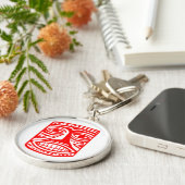 Porte-clés Tiki Toby - Rouge (Côté)