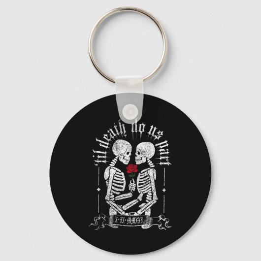 Porte-clés Til Death Do Us Part Couple Skeleton Halloween Men (Recto)