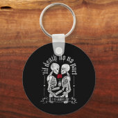Porte-clés Til Death Do Us Part Couple Skeleton Halloween Men (Recto)