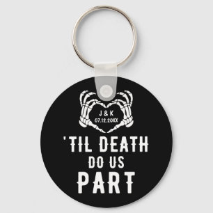 Porte-clés Til Death Do Us Part Wedding Favors Custom