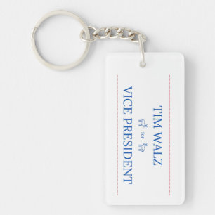 Porte-clés Tim Walz pour le vice-président Porte - clé