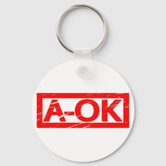 Porte-clés Timbre A-OK (Recto)