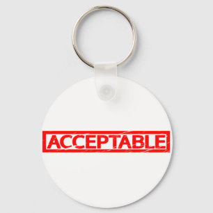 Porte-clés Timbre acceptable