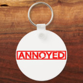 Porte-clés Timbre agacé (Verso)