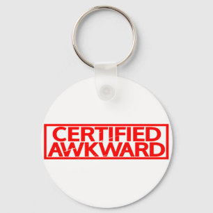 Porte-clés Timbre Awkward Certifié