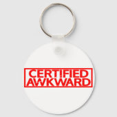 Porte-clés Timbre Awkward Certifié (Verso)