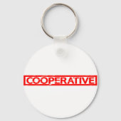 Porte-clés Timbre coopératif (Verso)
