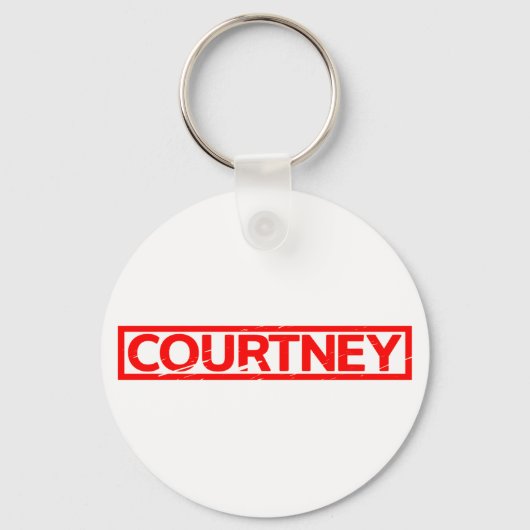 Porte-clés Timbre Courtney (Recto)