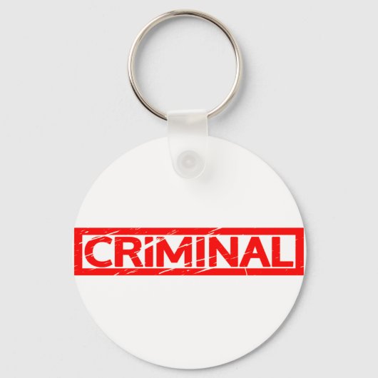 Porte-clés Timbre criminel (Recto)