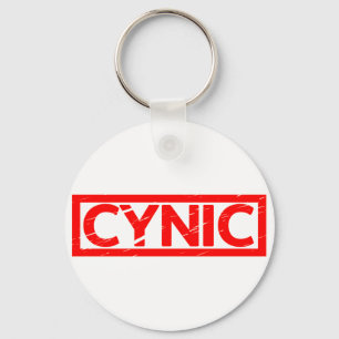 Porte-clés Timbre cynique